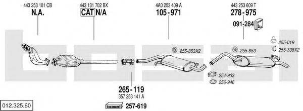 BOSAL 01232560 Система выпуска ОГ