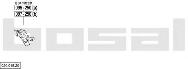 BOSAL 02001520 Система выпуска ОГ