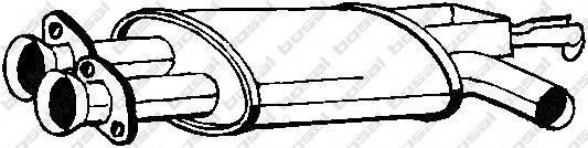BOSAL 247141 Средний глушитель выхлопных газов