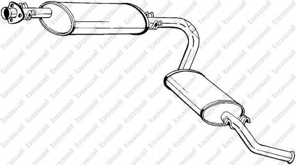 BOSAL 283023 Глушитель выхлопных газов конечный