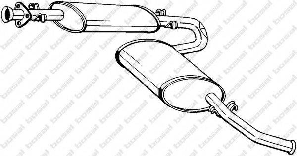 BOSAL 283411 Глушитель выхлопных газов конечный