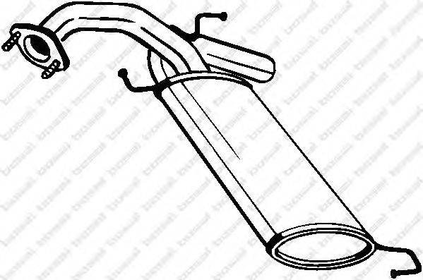 BOSAL 148173 Глушитель выхлопных газов конечный