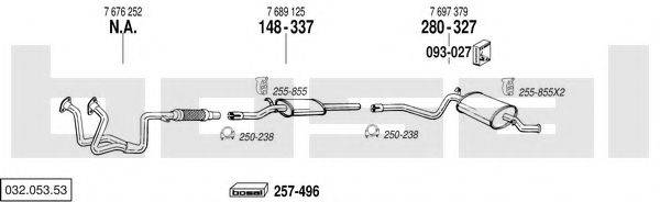 BOSAL 03205353 Система выпуска ОГ
