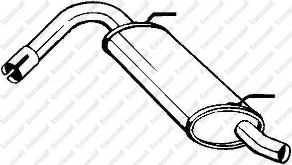 BOSAL 148135 Глушитель выхлопных газов конечный