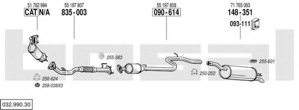 BOSAL 03299030 Система выпуска ОГ