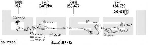 BOSAL 03417150 Система выпуска ОГ