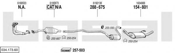 BOSAL 03417360 Система выпуска ОГ