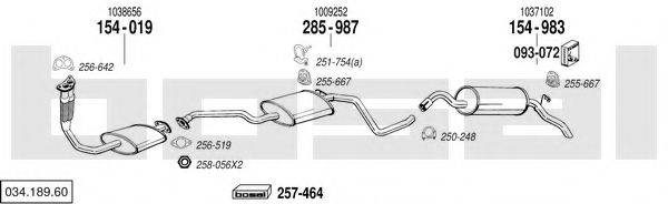 BOSAL 03418960 Система выпуска ОГ