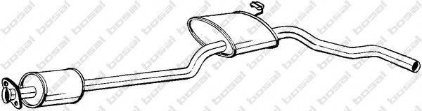 BOSAL 285837 Средний глушитель выхлопных газов