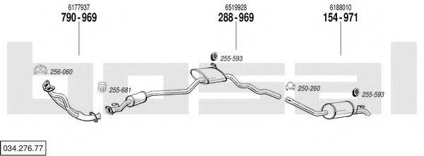 BOSAL 03427677 Система выпуска ОГ