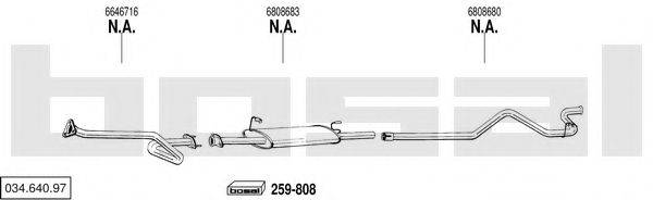 BOSAL 03464097 Система выпуска ОГ