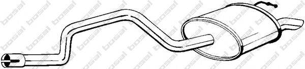 BOSAL 279065 Глушитель выхлопных газов конечный