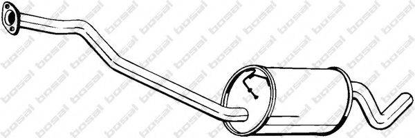 BOSAL 279457 Средний глушитель выхлопных газов