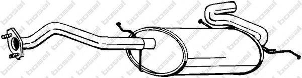BOSAL 171717 Глушитель выхлопных газов конечный