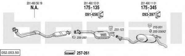 BOSAL 05205350 Система выпуска ОГ