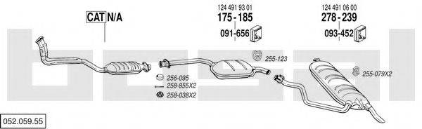 BOSAL 05205955 Система выпуска ОГ