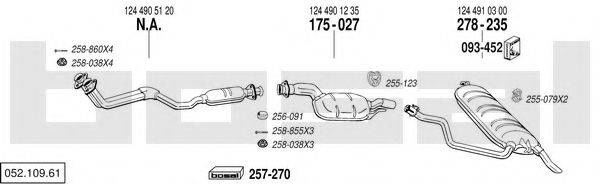 BOSAL 05210961 Система выпуска ОГ