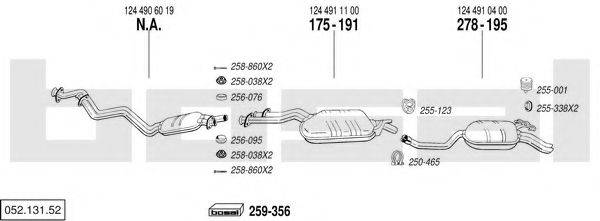 BOSAL 05213152 Система выпуска ОГ