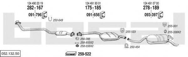 BOSAL 05213250 Система выпуска ОГ