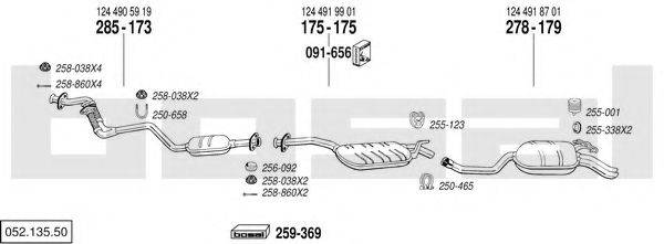 BOSAL 05213550 Система выпуска ОГ