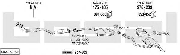 BOSAL 05216152 Система выпуска ОГ