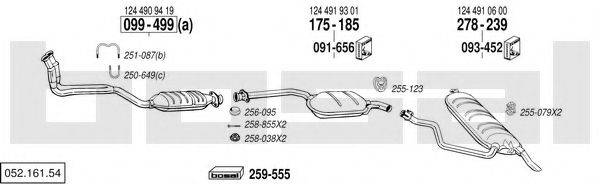 BOSAL 05216154 Система выпуска ОГ
