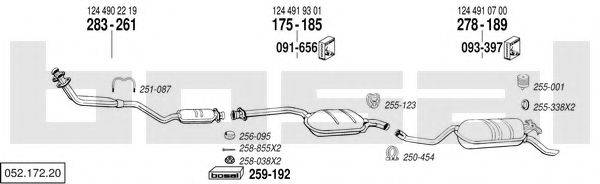 BOSAL 05217220 Система выпуска ОГ