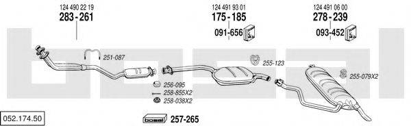 BOSAL 05217450 Система выпуска ОГ