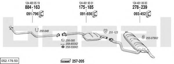 BOSAL 05217950 Система выпуска ОГ