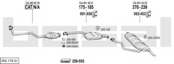 BOSAL 05217951 Система выпуска ОГ