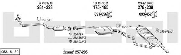 BOSAL 05218150 Система выпуска ОГ