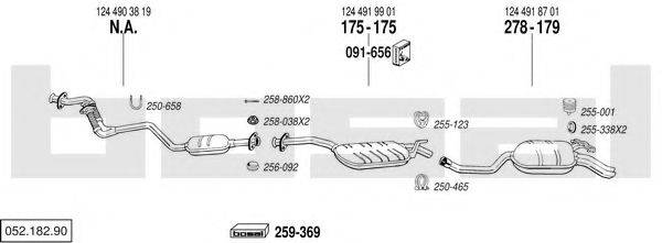 BOSAL 05218290 Система выпуска ОГ