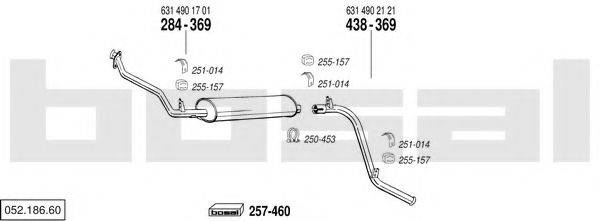 BOSAL 05218660 Система выпуска ОГ