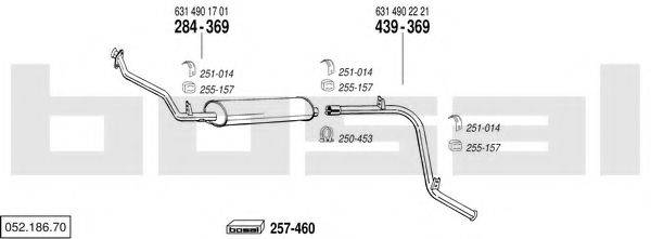BOSAL 05218670 Система выпуска ОГ