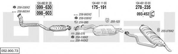 BOSAL 05290073 Система выпуска ОГ