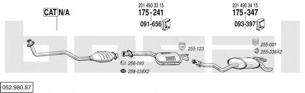 BOSAL 05298087 Система выпуска ОГ