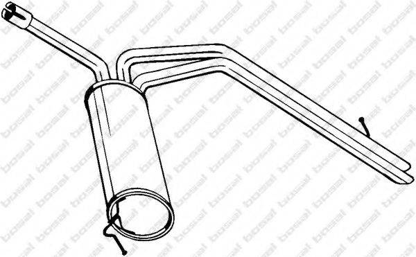 BOSAL 281795 Глушитель выхлопных газов конечный