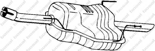 BOSAL 185167 Глушитель выхлопных газов конечный
