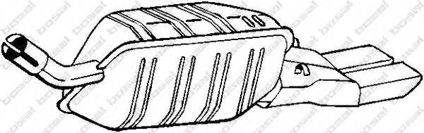 BOSAL 185261 Глушитель выхлопных газов конечный