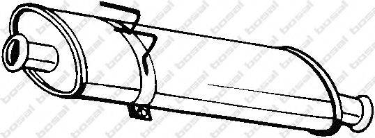 BOSAL 200825 Средний глушитель выхлопных газов