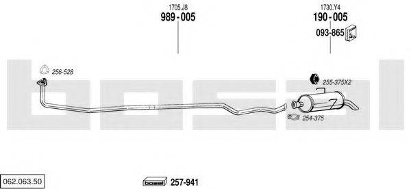 BOSAL 06206350 Система выпуска ОГ