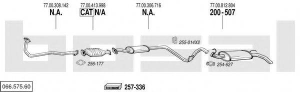 BOSAL 06657560 Система выпуска ОГ