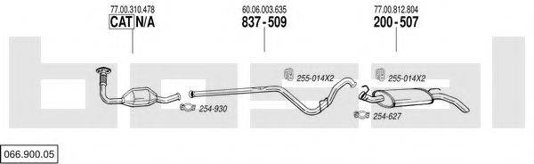 BOSAL 06690005 Система выпуска ОГ