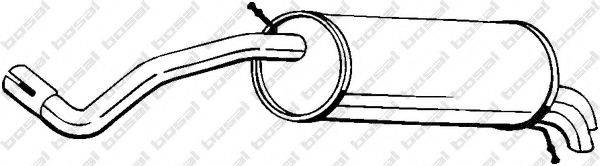 BOSAL 220035 Глушитель выхлопных газов конечный