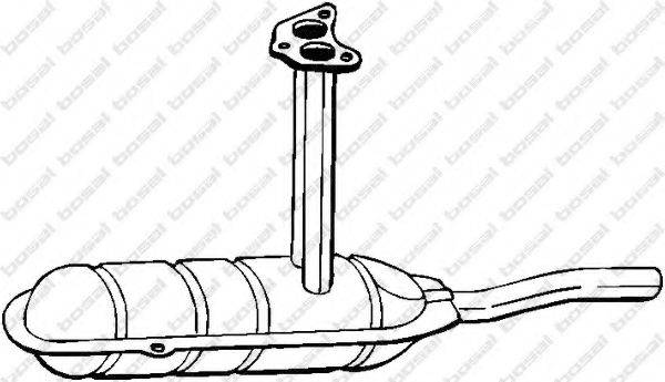 BOSAL 220645 Средний глушитель выхлопных газов