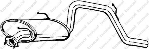 BOSAL 219381 Глушитель выхлопных газов конечный