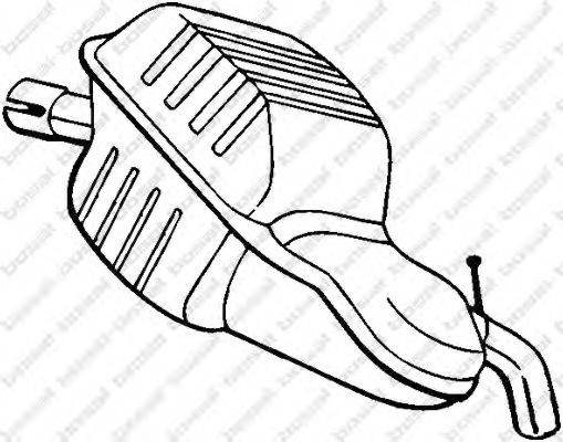 BOSAL 235143 Глушитель выхлопных газов конечный