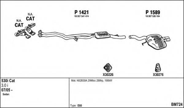 FENNO BM724 Система выпуска ОГ