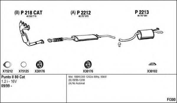FENNO FI300 Система выпуска ОГ