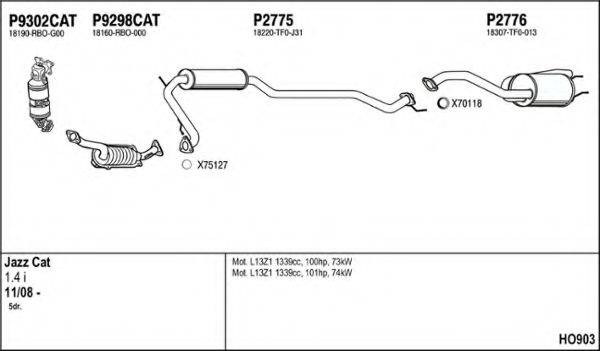 FENNO HO903 Система выпуска ОГ